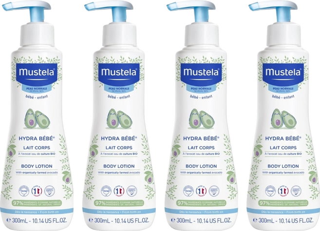 mustela 慕之恬廊 慕之幼 爽身潤膚乳, 300ml, 4瓶