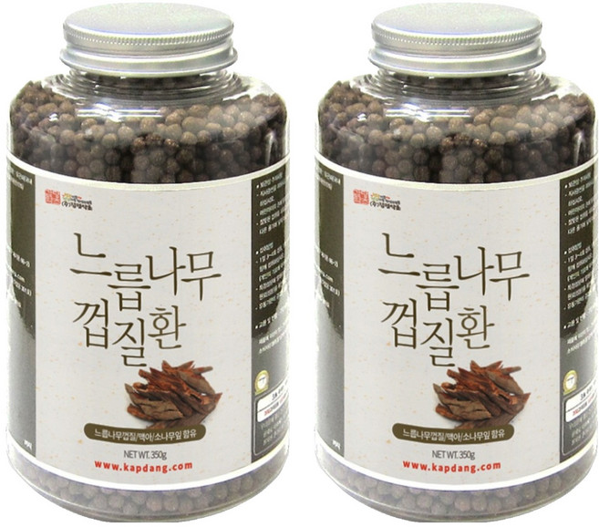 갑당약초 느릅나무껍질환 병타입, 2개, 350g