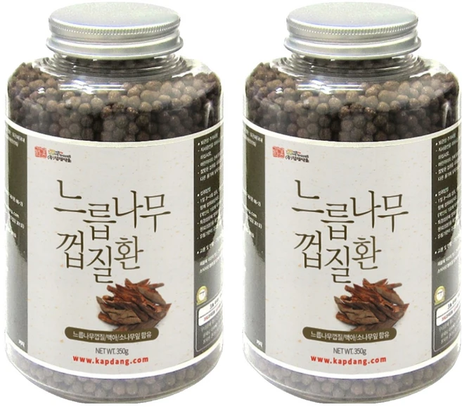 갑당약초 느릅나무껍질환 병타입, 2개, 350g - 쿠팡