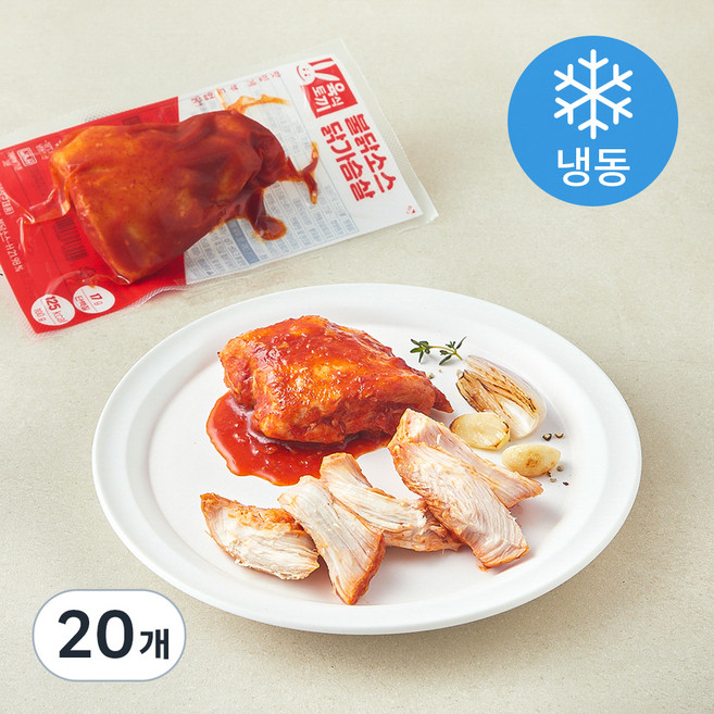 육식토끼 불닭소스 닭가슴살 (냉동), 100g, 20개, 1개입