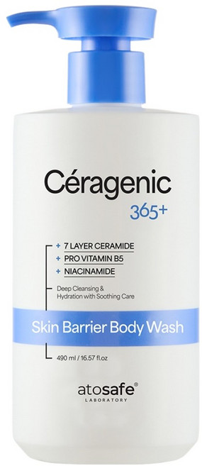 아토세이프 세라제닉 수분장벽 세라마이드 바디워시, 1개, 490ml