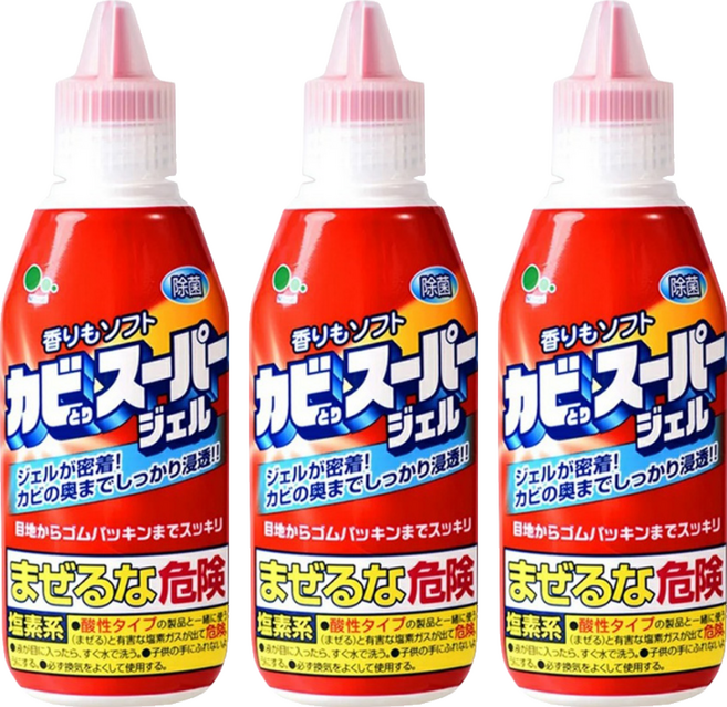 Mitsuei 浴室除霉凝膠 針對磁磚縫隙清潔, 100g, 3瓶