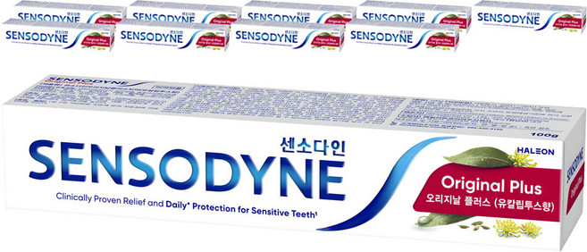 센소다인 오리지날 플러스 치약, 100g, 10개