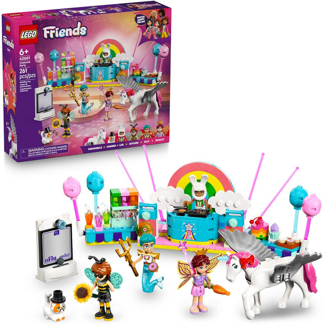LEGO 好朋友 獨角獸和仙子變裝派對 Costume Party with Unicorn & Fairy 42661, 1組