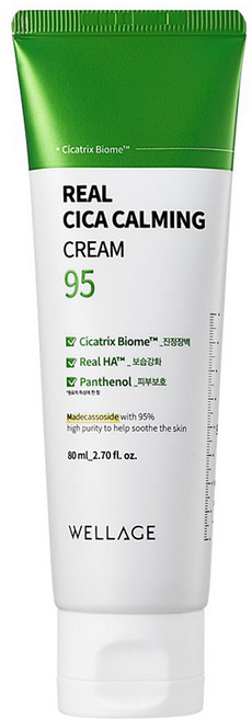 WELLAGE 唯拉珠 積雪草舒緩鎮靜面霜, 80ml, 1條