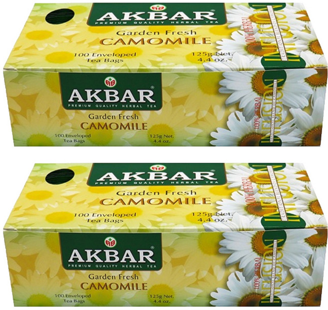 아크바 캐모마일 티백, 1.25g, 100개입, 2개