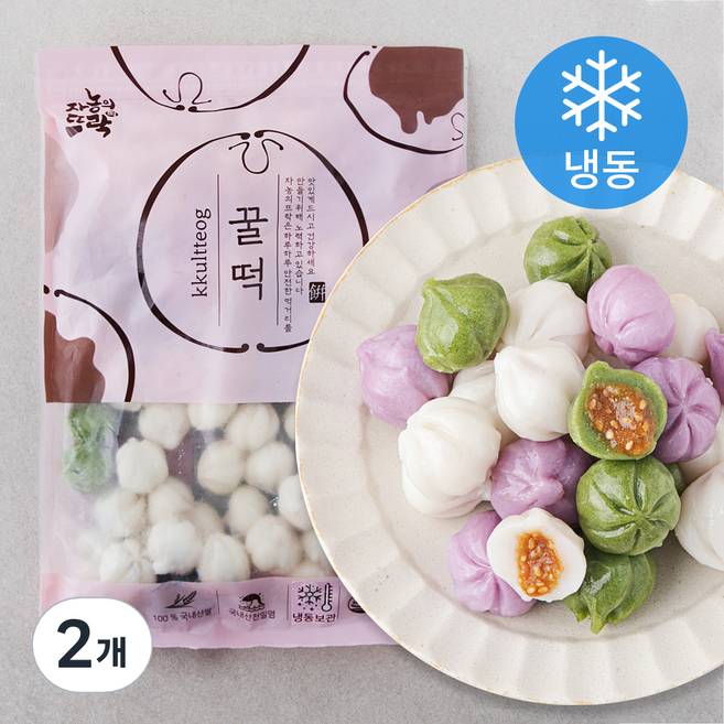 자농의뜨락 꿀떡 (냉동), 1kg, 1개입, 2개