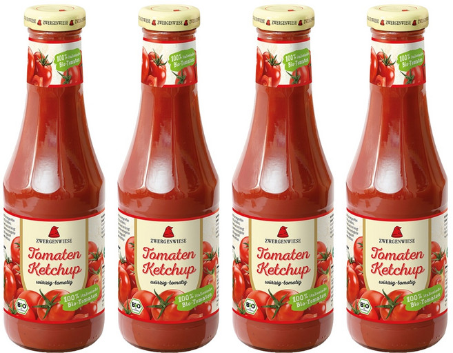 쯔베르겐비제 유기농 토마토 케찹, 500ml, 4개