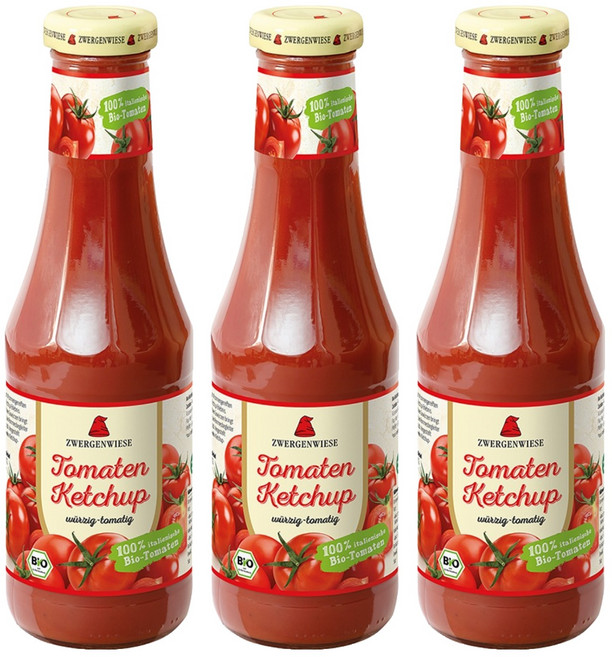 쯔베르겐비제 유기농 토마토 케찹, 500ml, 3개