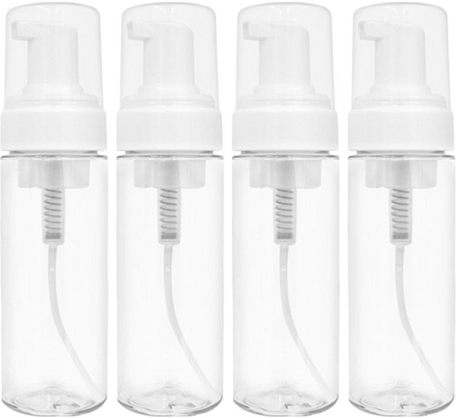 소낙소낙 깔끔보관 거품 용기 150ml, 투명, 4개