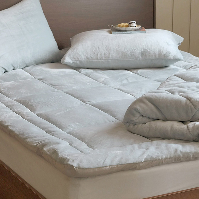 아망떼 소울메이트 장모 극세사 토퍼, 마일드블루