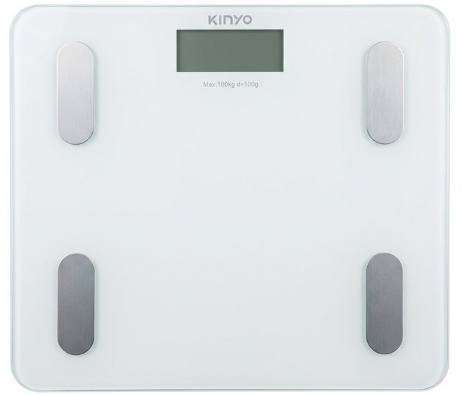 Kinyo 藍牙健康管理體重計, 1個, 白色, DS6589