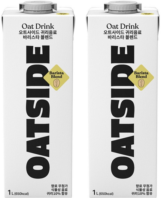 오트사이드 귀리음료 바리스타 블렌드, 1L, 2개