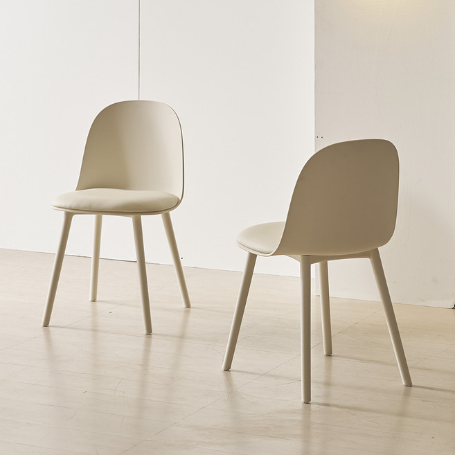 제이픽스 MJ인테리어 식탁의자, 크림, 2개