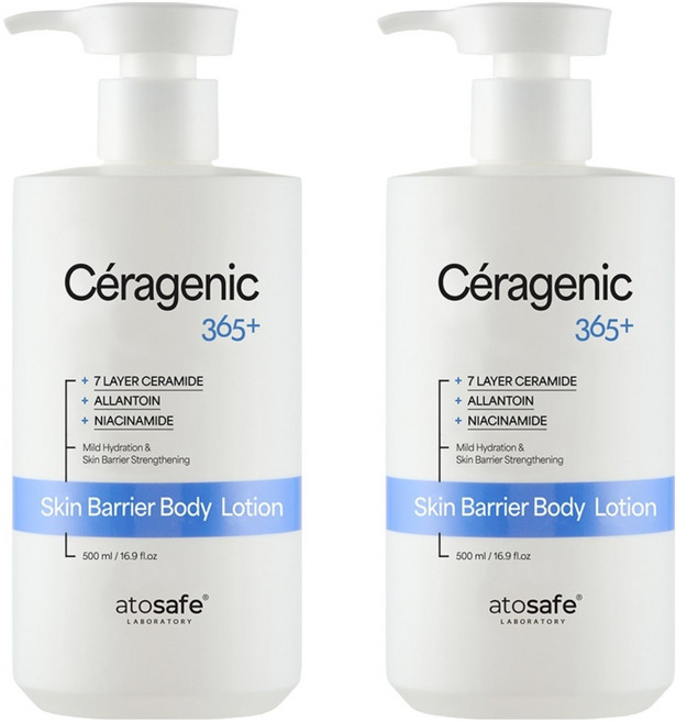 아토세이프 세라제닉 수분장벽 진정 바디로션, 2개, 500ml
