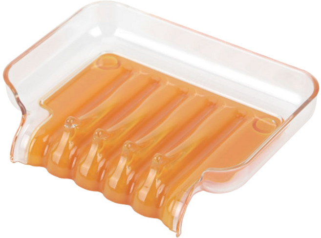 새드리 물 잘빠지는 비누받침, 오렌지, 1개