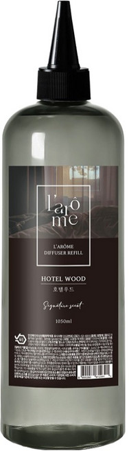 Larome 디퓨저 리필, 호텔우드, 1.05L, 1개