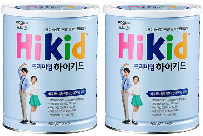 일동후디스 프리미엄 하이키드 600 g, 600g, 2개