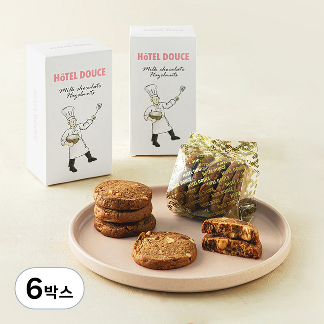 오뗄두스 쟌두야 헤이즐넛 쿠키, 50g, 6박스, 2개입