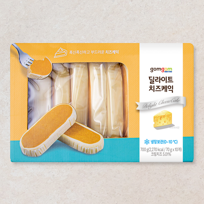 곰곰 딜라이트 치즈케익, 70g, 10개입, 1개