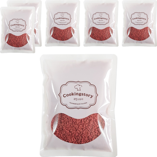 쿠킹스토리 딸기 쿠키크런치, 100g, 6개