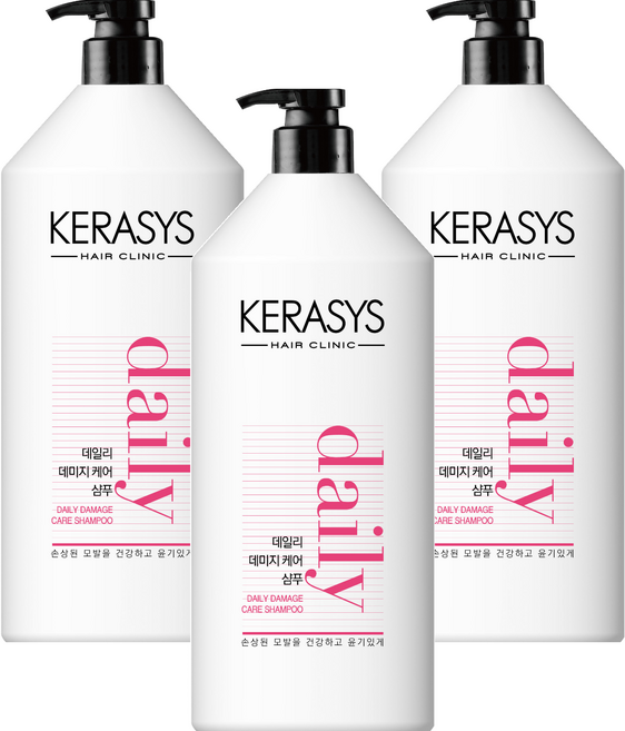 케라시스 데일리 데미지 케어 플러스 샴푸, 1.5L, 3개