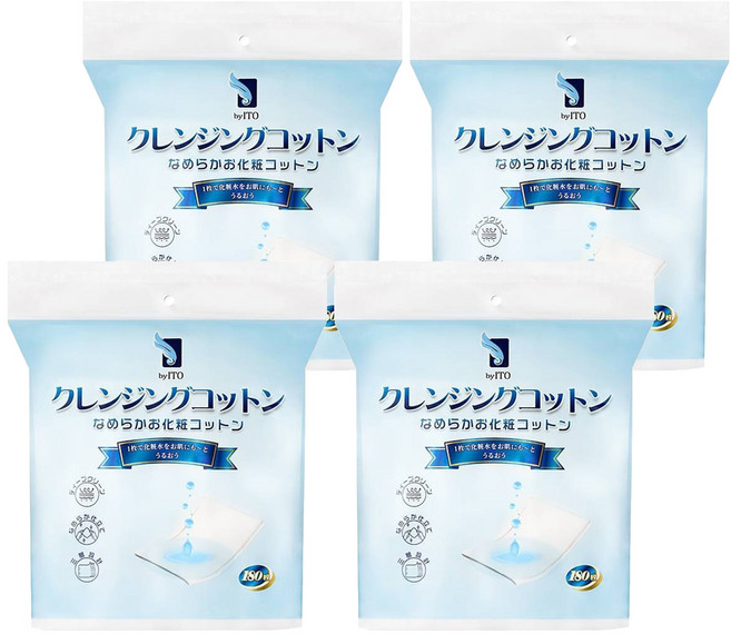 ITO 日本伊藤 可撕式卸妝巾, 4包, 180張