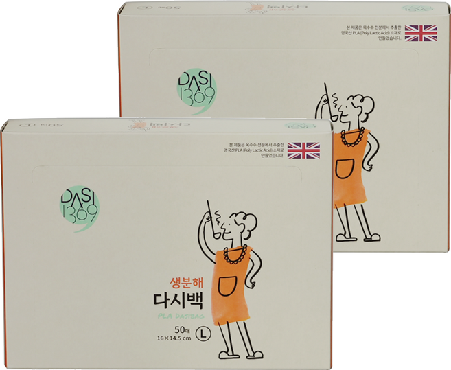 다시1369 생분해다시백, 대(L), 50개입, 2개