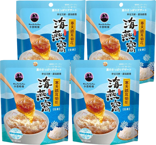 小資時刻 寒天銀耳菊花海燕窩, 150g, 4袋