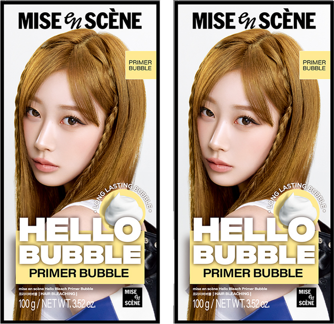 미쟝센 헬로 버블 염색제, 2개