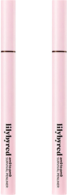 릴리바이레드 나인투나인 서바이벌 펜 아이라이너 0.6g, 매트브라운, 2개