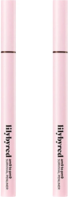 릴리바이레드 나인투나인 서바이벌 펜 아이라이너 0.6g, 매트브라운, 2개 - 쿠팡