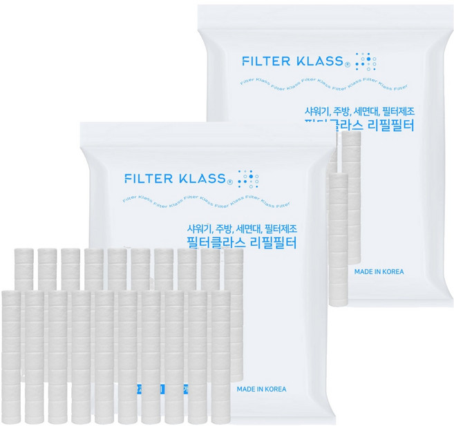 필터클래스 닥터피엘&바디럽 샤워기 호환 필터, 40개