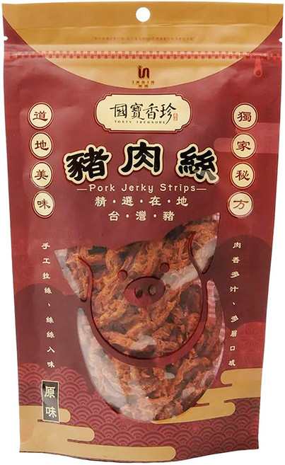 TASTY TREASURE 國寶香珍 豬肉絲, 200g, 1包