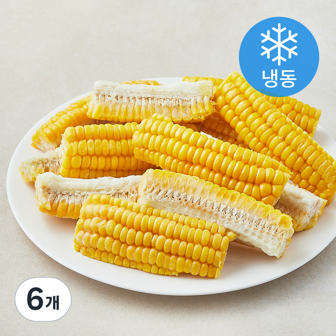 싱싱 옥수수립 (냉동), 1kg, 6개