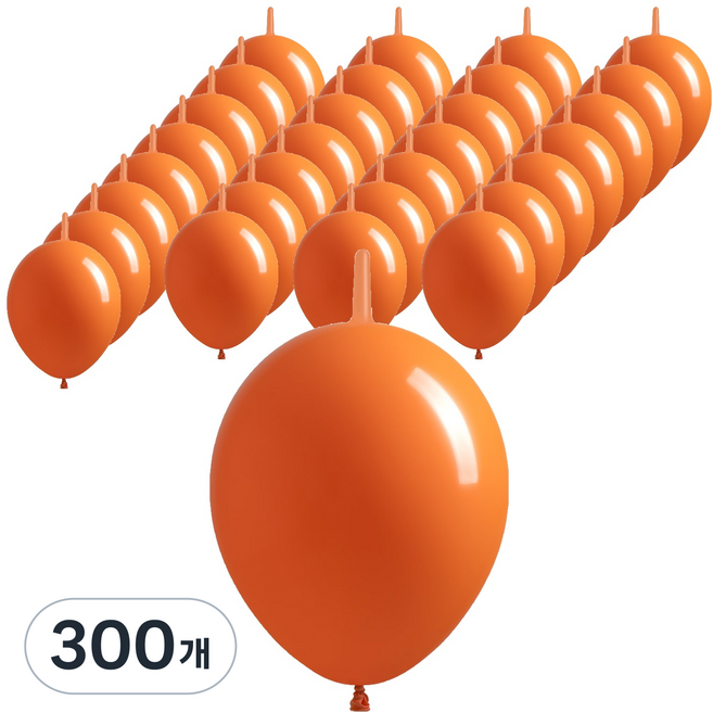 조이벌룬 링커풍선 15cm, 오렌지, 300개
