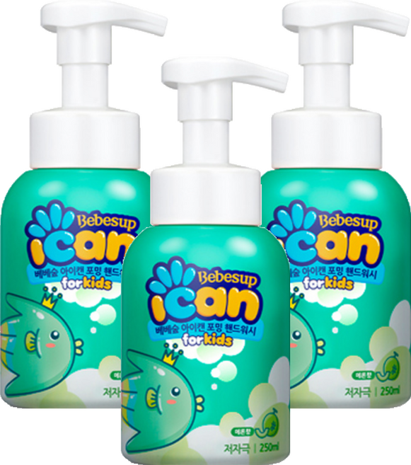 아이캔 베베숲 포밍 핸드워시 메론향, 250ml, 3개