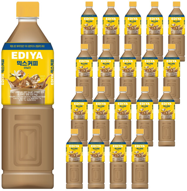 이디야 믹스커피 바닐라, 1L, 20개