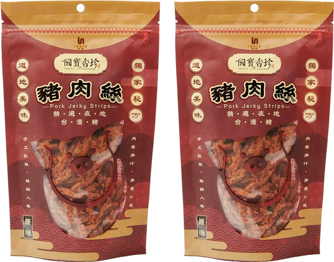 TASTY TREASURE 國寶香珍 豬肉絲, 200g, 2包