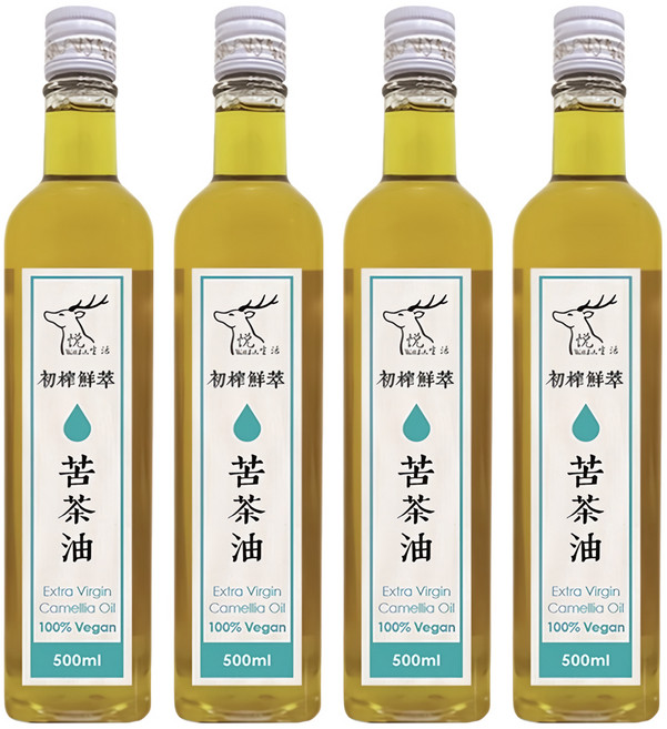 Well Life 悅生活 初榨鮮萃 苦茶油, 500ml, 4瓶