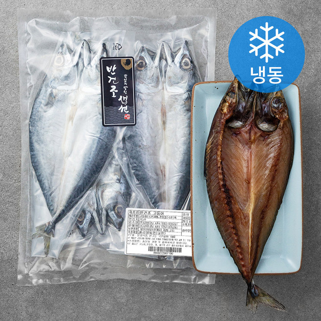 반건조 고등어 3미 (냉동), 600g, 1개