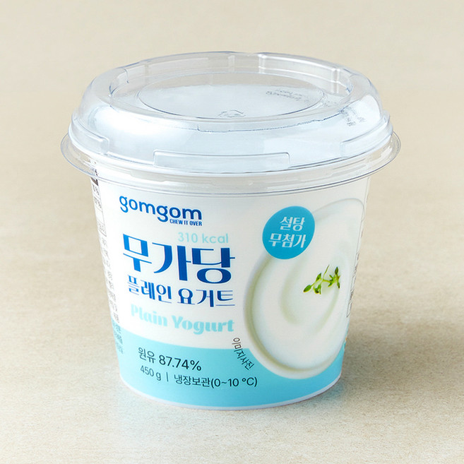 곰곰 무가당 플레인 요거트, 450g, 1개