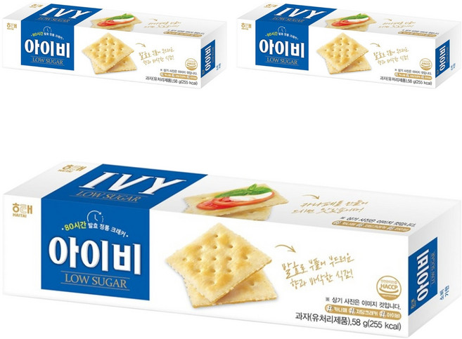 해태제과 아이비, 58g, 3개