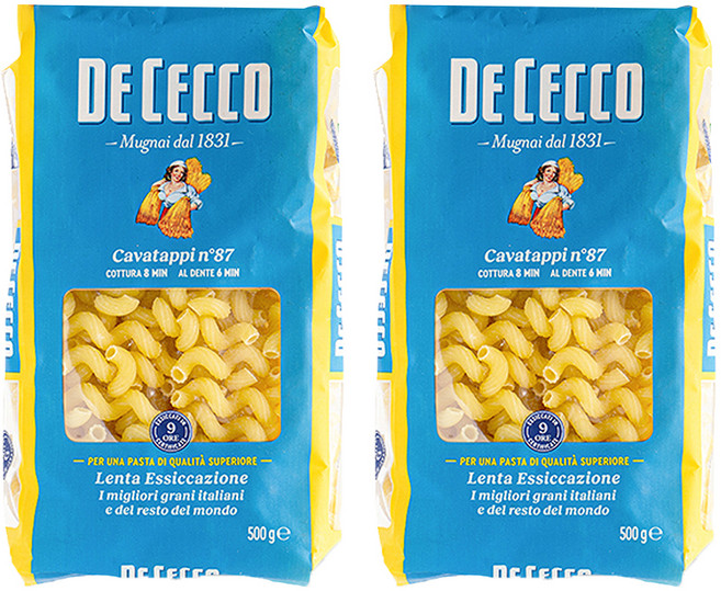 DE CECCO 得科 螺旋麵 卡瓦塔, 2個, 500g