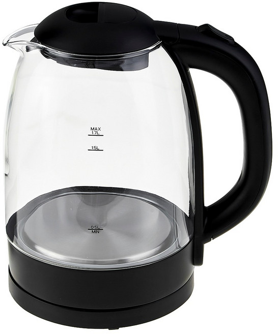 홈플래닛 스테인리스 SUS304 유리 무선 전기주전자, KEGX8009-GS(블랙)