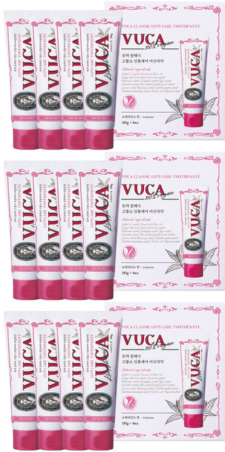뷰카 클래식 고불소 잇몸케어 치약, 110g, 12개