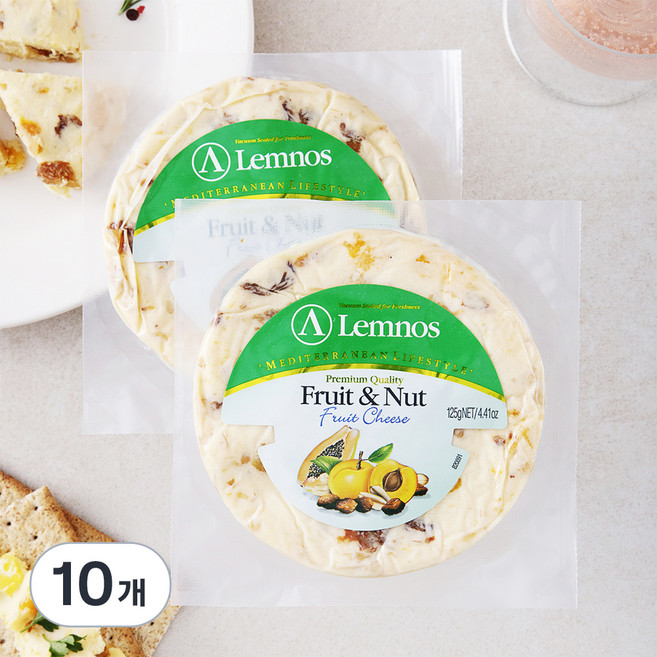 램노스 과일 후르츠넛 치즈, 125g, 1개입, 10개