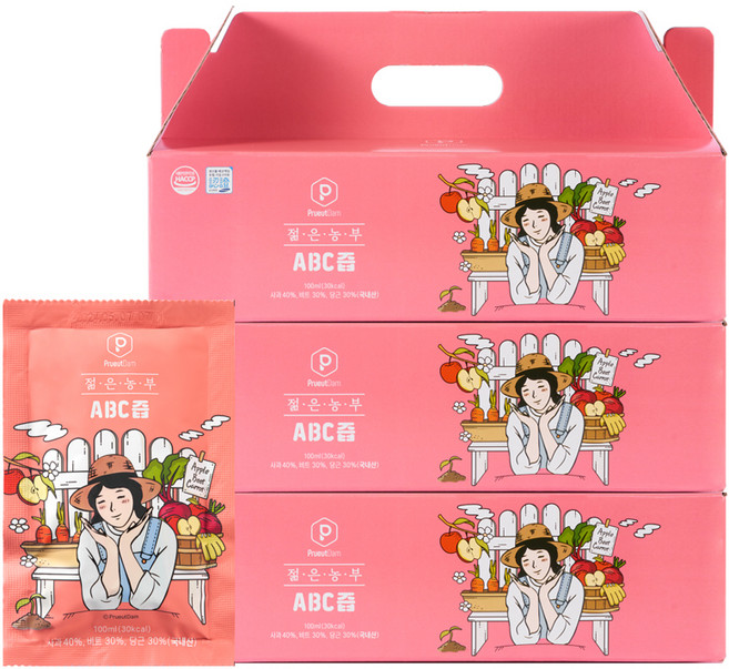 푸릇담 젊은농부 ABC즙, 100ml, 90개