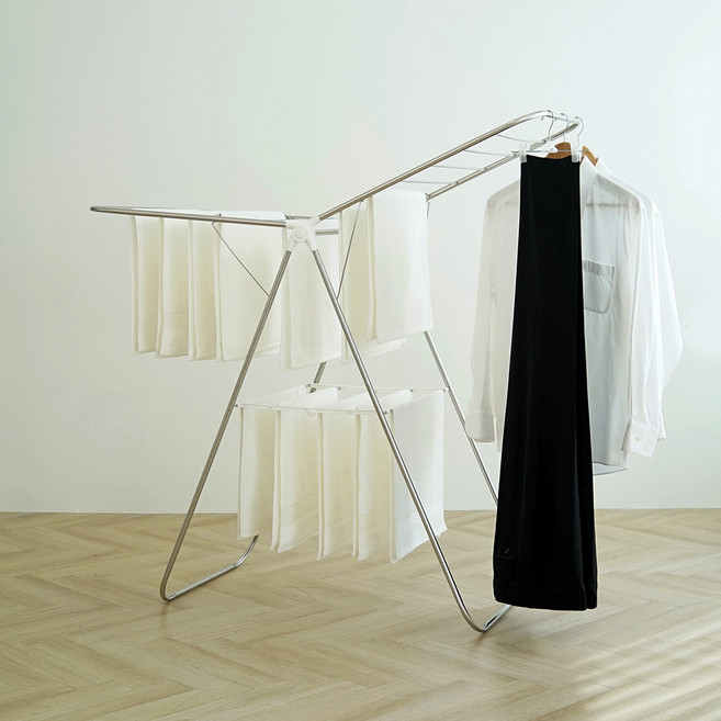 흥화신바람 국내생산 빨래건조대, 흰색