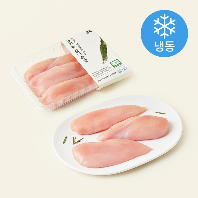 올계 유기농인증 닭가슴살 (냉동), 300g, 1개
